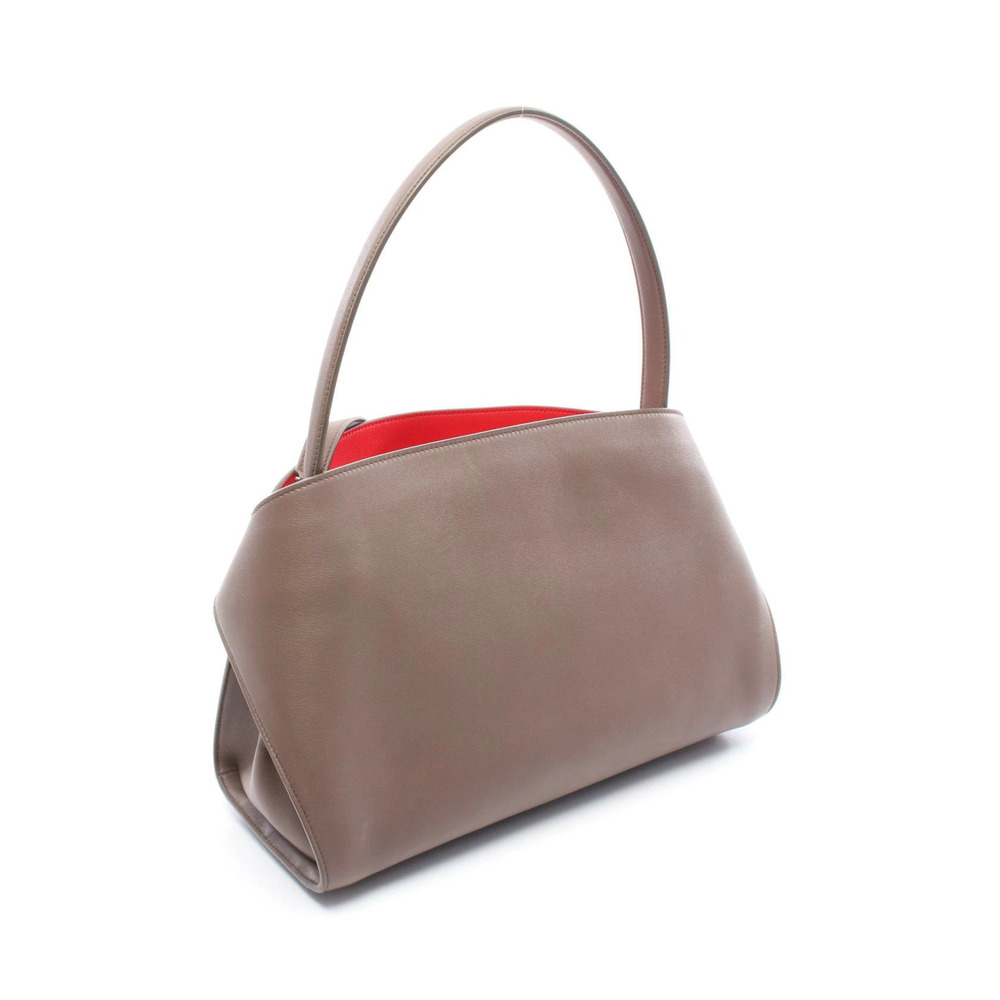 Salvatore Ferragamo Shoulder Bag Bicolor Brown HUG Leather Soft